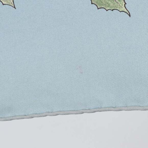 HERMES Blue Silk Scarf - Picture 4 of 5
